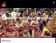Tablet Screenshot of ducksoupmaui.com